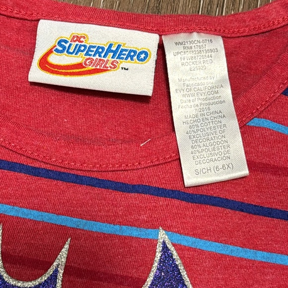 DC SuperHero Girls Batman High Low Dress Size 6/6x - Picture 2 of 2